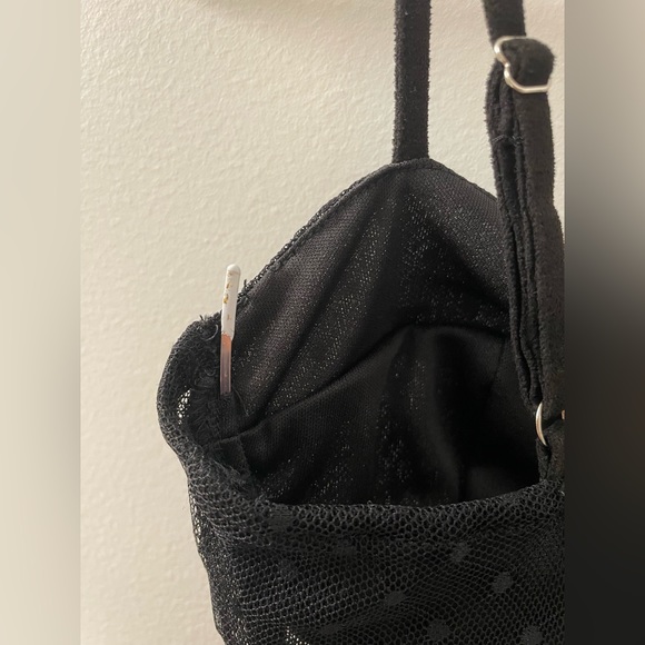 Kittenish Black lace polka dot bodysuit - size xs - Picture 10 of 11